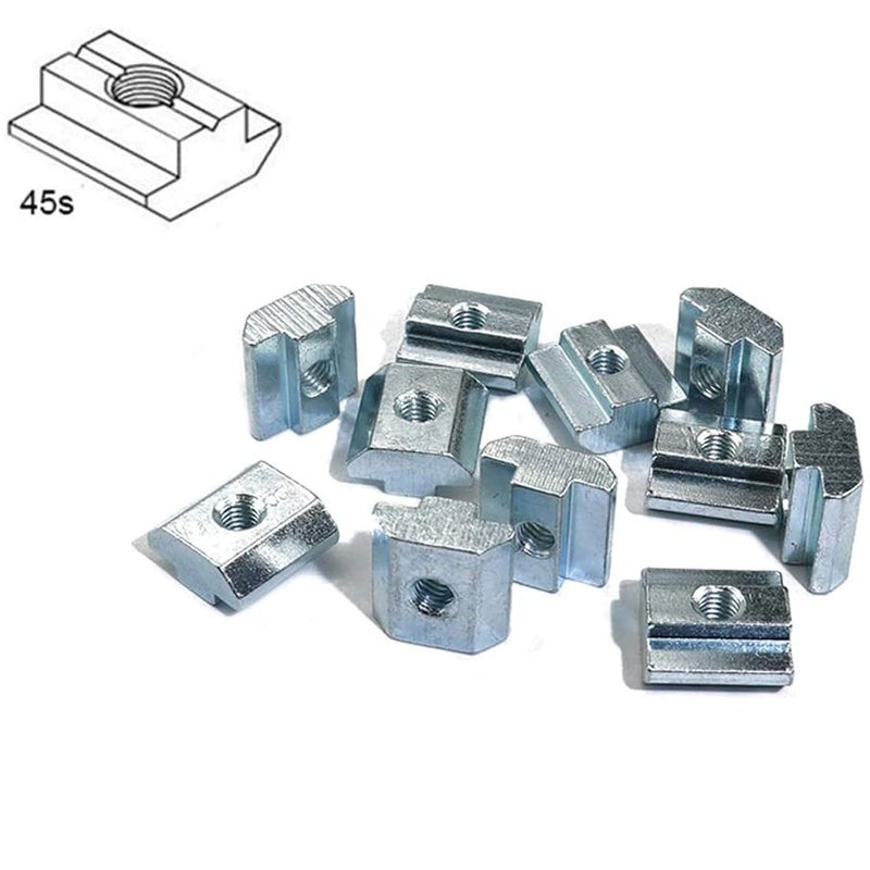 SDY 15pcs 4545 Series Sliding T Nuts Metric M4 Thread Slide in Hammer Head T-Nut for Standard 10mm T-Slot Aluminum Extrusion Profile （4545 Series M4） - Image 3